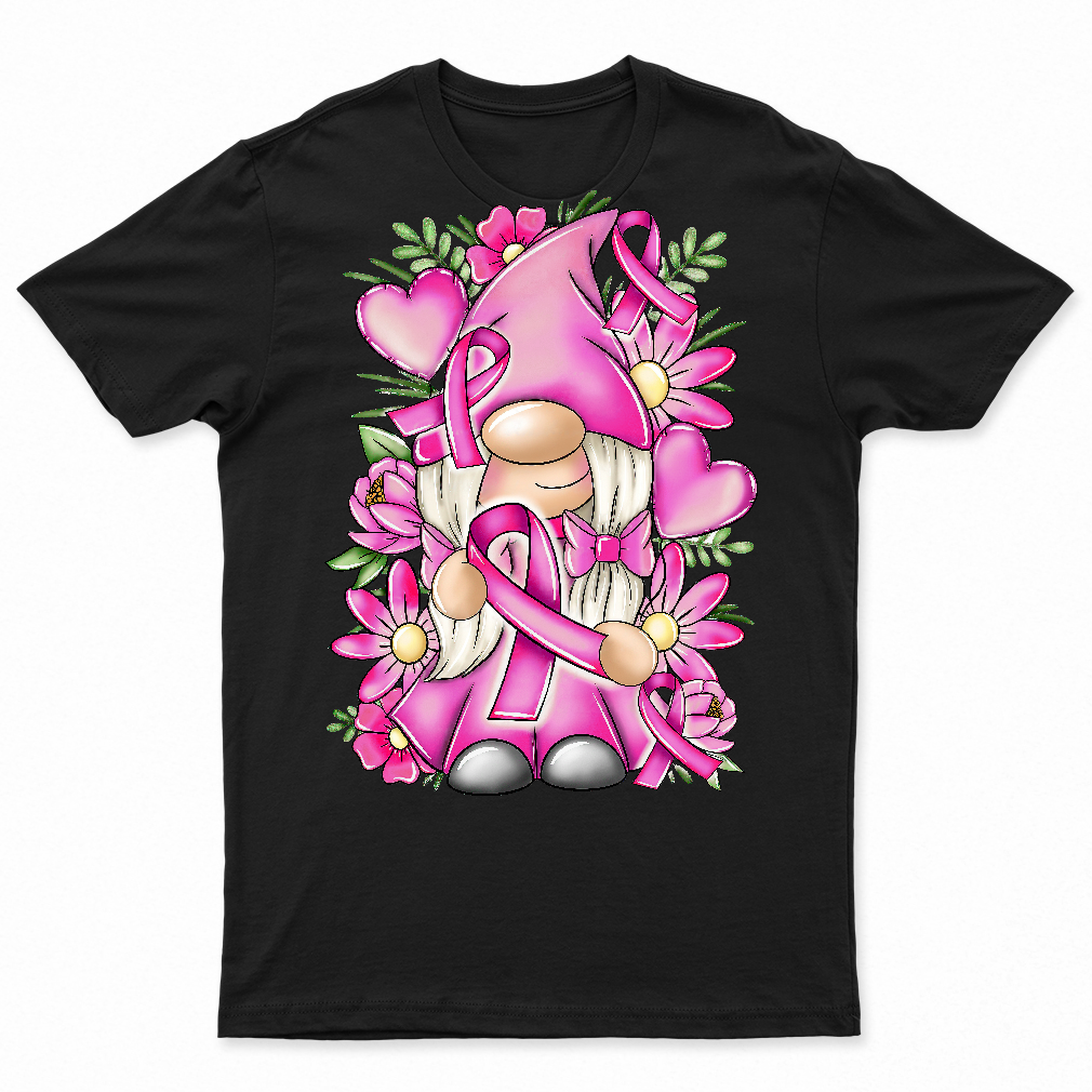 Breast cancer awareness pink ribbon gonk gnome