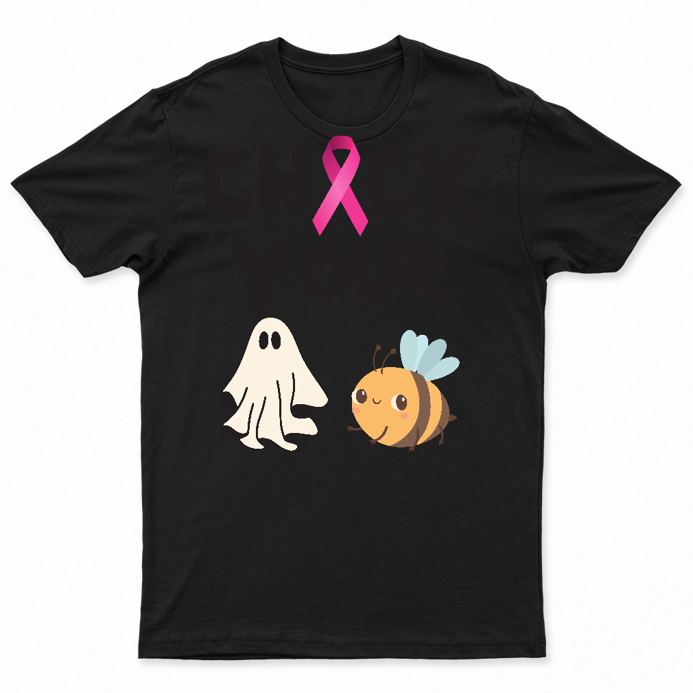 Check Your Boo Bees Shirt Funny Breast Cancer Halloween