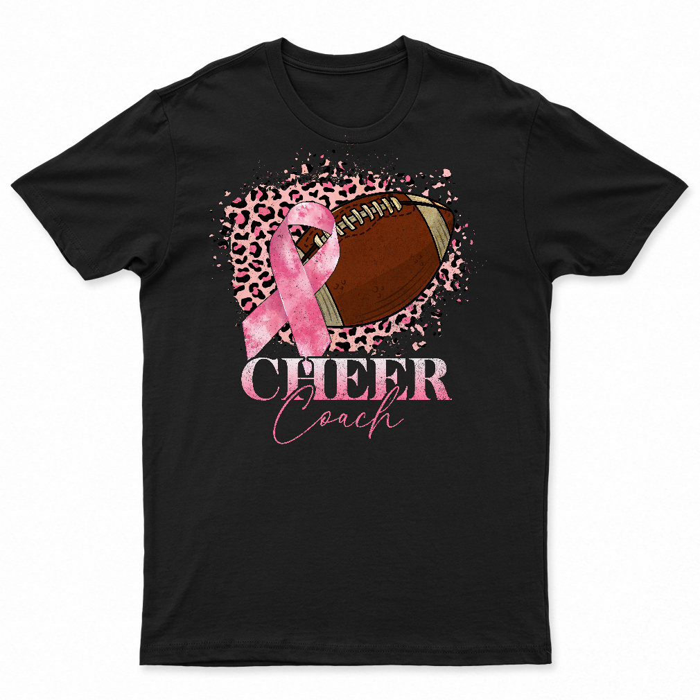 Football Cheer Coach Pink Ribbon Breast Cancer Awareness